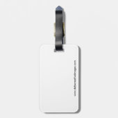 Onrijpe Rode Hawk Hovering Bagagelabel (Achterkant verticaal)