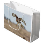 Onrijpe Rode Hawk Hovering Large Cadeautasje (Voorkant Gekanteld)