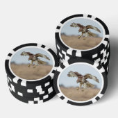 Onrijpe Rode Hawk Hovering Pokerchips (Opstapeling)