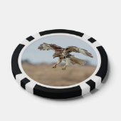 Onrijpe Rode Hawk Hovering Pokerchips (Enkel)
