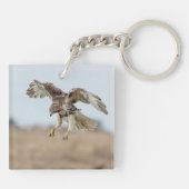 Onrijpe Rode Hawk Hovering Sleutelhanger (Achterkant)