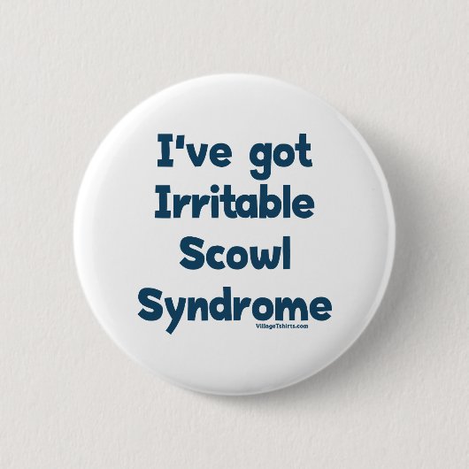Onriteerbare Scowl Sydrome Ronde Button 5,7 Cm (Voorkant)