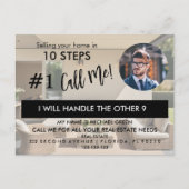 Onroerend goed agent HALLO Voorjaarschecklist beke Aankondigingskaart (Voorkant)