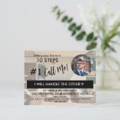 Onroerend goed agent HALLO Voorjaarschecklist beke Aankondigingskaart (Staand voorkant)