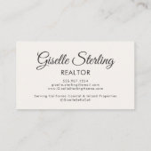 Onroerend goed Agent Neutral QR Code Foto Visitekaartje (Achterkant)