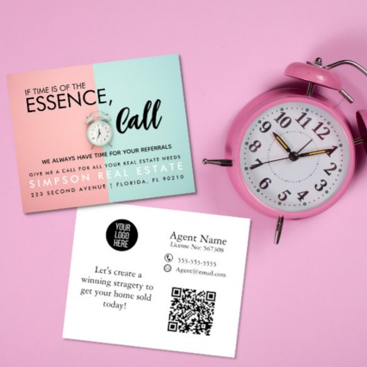 onroerend goed als tijd van essentieel belang is, flyer
