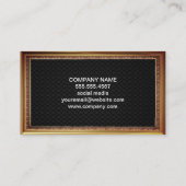 Onroerend goed | Antiek goudgrens | Zwart vlees Visitekaartje (Achterkant)