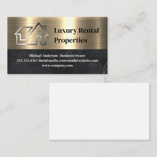 Onroerend goed | Appartementen | Woningen Visitekaartje (Voorkant / Achterkant)