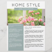 Onroerend goed April Nieuwsbrief Promotionele land Flyer (Voorkant)