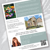 Onroerend goed April Nieuwsbrief Promotionele land Flyer