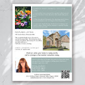 Onroerend goed April Nieuwsbrief Promotionele land Flyer