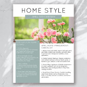 Onroerend goed April Nieuwsbrief Promotionele land Flyer