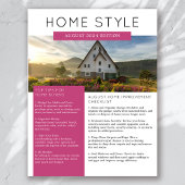 Onroerend goed augustus Nieuwsbrief Promotionele l Flyer