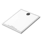 Onroerend goed bedrijf Custom Business Logo Kantoo Notitieblok (Linkerzijde)