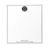 Onroerend goed bedrijf Custom Business Logo Kantoo Notitieblok (Voorkant)