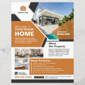 Onroerend goed bedrijf flyer sjabloon (Voorkant)