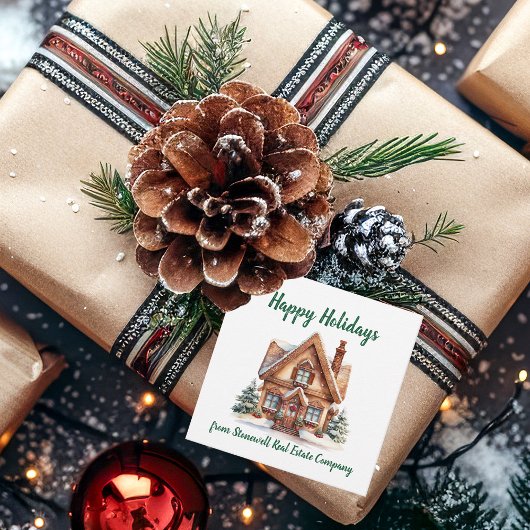 Onroerend goed bedrijf Gepersonaliseerde vakantie  Bedankjes Labels