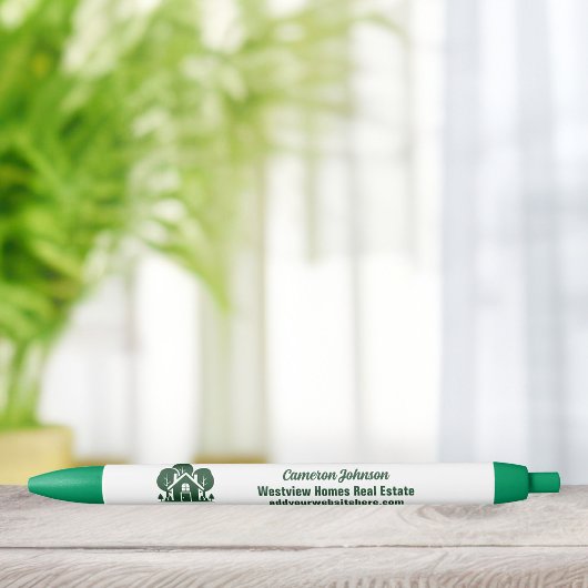 Onroerend goed Bedrijf Green Forest House Zwarte Inkt Pen
