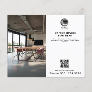 Onroerend goed Bedrijf Logo Foto QR Code Flyer