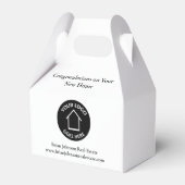 Onroerend goed Bedrijf Voeg uw Logo Toe Housewarmi Bedankdoosjes (Voorkant Zijde)