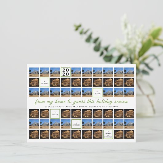 Onroerend goed Bedrijfsmakelaar 54 Fotocollage Feestdagenkaart (Staand voorkant)