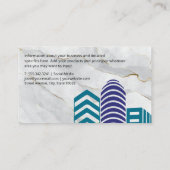 Onroerend goed | Bedrijfsvastgoed | Marmer Visitekaartje (Achterkant)