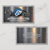 Onroerend goed | Bouwvoertuigen Visitekaartje (Voorkant / Achterkant)