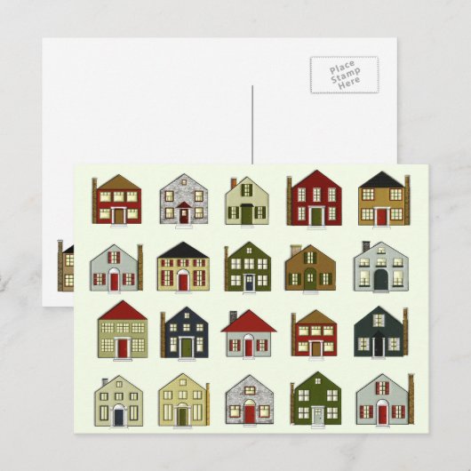 Onroerend goed briefkaart (Voorkant / Achterkant)