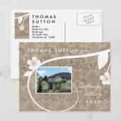 Onroerend goed/Briefkaart beige Briefkaart (Voorkant / Achterkant)
