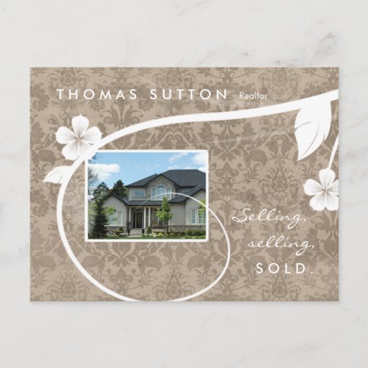 Onroerend goed/Briefkaart beige Briefkaart (Voorkant)
