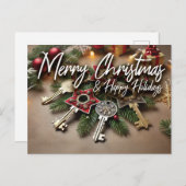 Onroerend goed Briefkaart - Kerst (Voorkant / Achterkant)