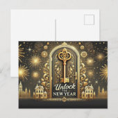 Onroerend goed Briefkaart - Nieuwjaar (Voorkant / Achterkant)