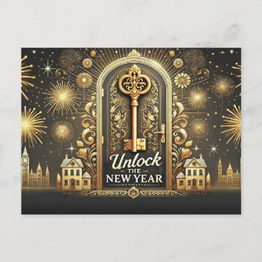 Onroerend goed Briefkaart - Nieuwjaar (Voorkant)