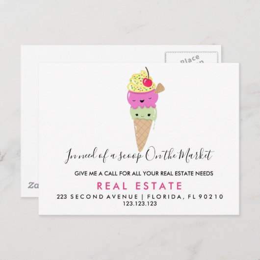 onroerend goed Chill referals Aankondiging Briefka (Voorkant / Achterkant)