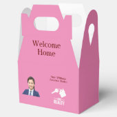 Onroerend goed Client Roze Sluiten Gift Favor Box Bedankdoosjes (Geopend)