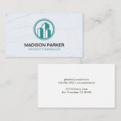 Onroerend goed | Commerciële particuliere eigendom Visitekaartje (Voorkant / Achterkant)