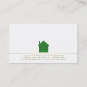 Onroerend goed Consultant Modern Stijlvol Design L Visitekaartje (Achterkant)