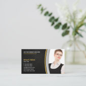 Onroerend goed creatieve foto moderne verzekerings afsprakenkaartje (Staand voorkant)