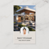 Onroerend goed Custom Foto QR Code Social Media Visitekaartje (Voorkant)