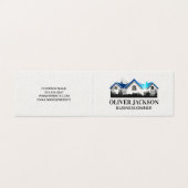 Onroerend goed dak logo | bouwschema's kaart (Buitenkant ongevouwen)