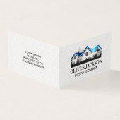 Onroerend goed dak logo | bouwschema's kaart (Buitenkant)