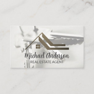 Onroerend Goed Dak Logo Huissleutels Visitekaartje