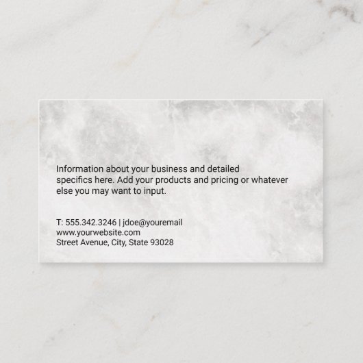 Onroerend goed dak Logo | Technische achtergrond Visitekaartje (Achterkant)