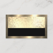 Onroerend goed dak Top Gold Sequin en Border Visitekaartje (Achterkant)