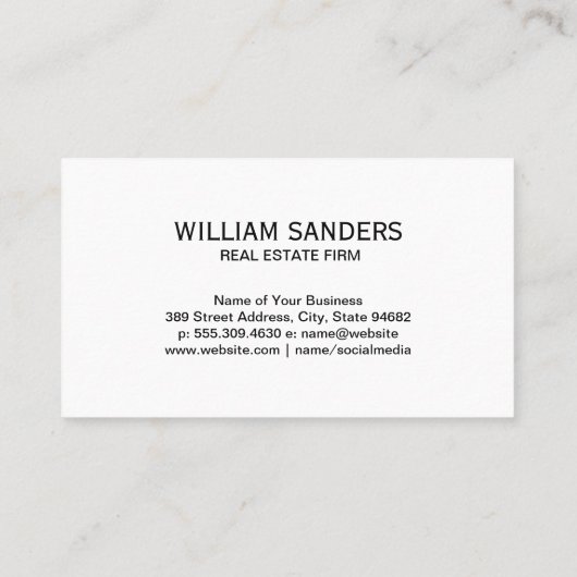 Onroerend goed | Daktop Logo | QR-code Visitekaartje (Achterkant)