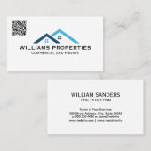 Onroerend goed | Daktop Logo | QR-code Visitekaartje (Voorkant / Achterkant)