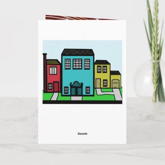 Onroerend goed Dank je Bedankkaart (Achterkant)