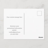 Onroerend goed dank je voor verwijzing Roze Huis Briefkaart (Achterkant)