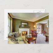 Onroerend goed dank u postkaart. briefkaart (Voorkant / Achterkant)