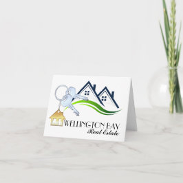 Onroerend goed Dank u voor blanco notitie Bedankkaart